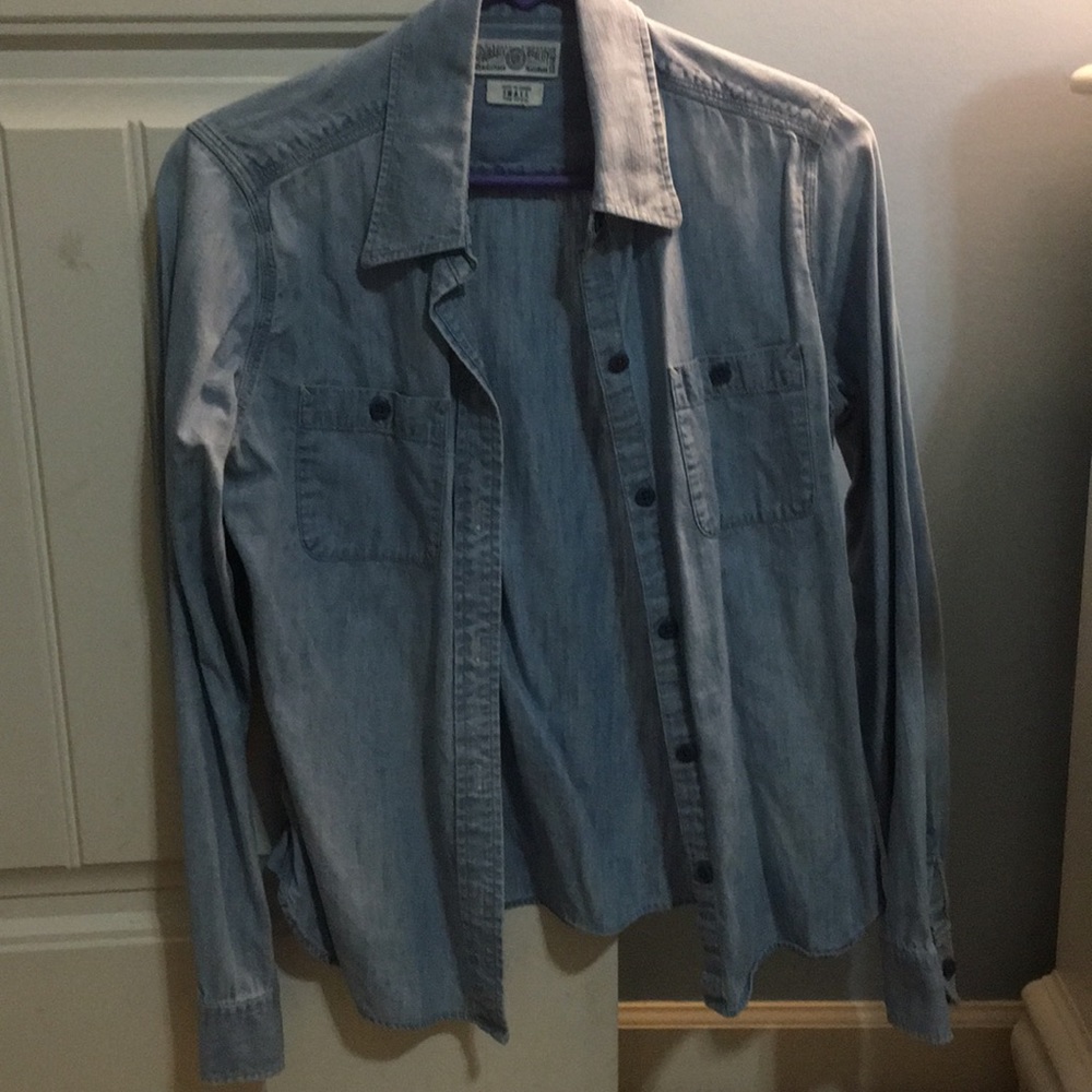 Light blue denim shirt